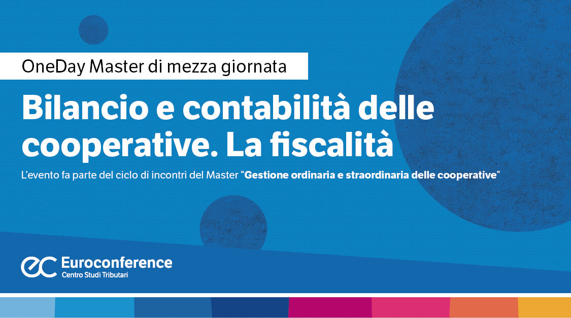 Immagine Bilancio e contabilità delle cooperative. La fiscalità | Euroconference